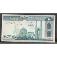Иран 200 риалов 1982 P136b редкая подпись
