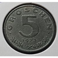 Австрия 5 грошей, 1973