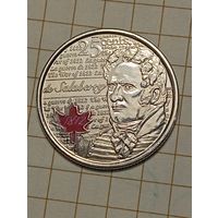Канада 25 центов 2013 года . Юбилейная .