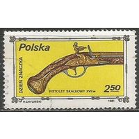 Польша. День почтовой марки. Старинное оружие. 1981г. Mi#2769.