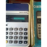 Антикварный японский калькулятор OMRON 8SR Japan 1975 год. Рабочий! Комплектный! Куча функций!