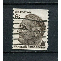 США - 1968 - Франклин Делано Рузвельт - [Mi. 945y] - полная серия - 1 марка. Гашеная.  (Лот 30CF)