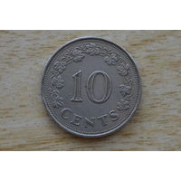 Мальта 10 центов 1972