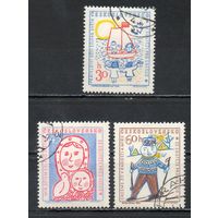 Конкурс детского рисунка, учрежденный ЮНЕСКО Репродукции рисунков чехословацких школьников Чехословакия 1958 год серия из 3-х марок