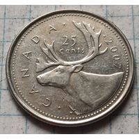 Канада 25 центов, 2007    ( 3-5-5 )