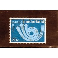 Нидерланды.Ми-1011.C.E.P.T.- Posthorn Серия: Europa (C.E.P.T.) 1973.