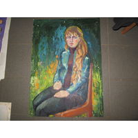 Картина портрет девушки 85х61 см