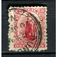 Новая Зеландия - 1901 - Аллегория Зеландия 1Р - [Mi. 93] - полная серия - 1 марка. Гашеная.  (LOT EZ30)-T10P20