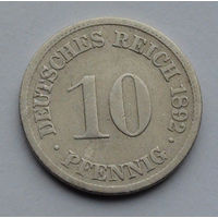 Германия - Германская империя 10 пфеннигов. 1892. F
