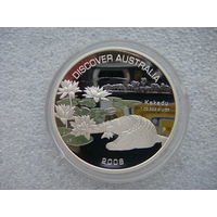 1 доллар 2008 Австралия Какаду серия "Откройте для себя Австралию" Серебро 999