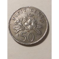 50 центов Сингопур 1985