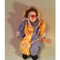Кукла-клоун на качелях Германия фарфор 26 см