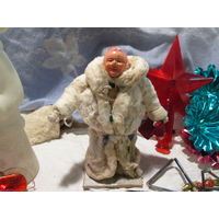 Дед Мороз Усср 1966 год в оригинале. НЕ реставрированный все родное Елочная игрушка . Вата