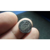 5 копеек 1756 г. Елизавета Петровна Российская Империя серебро Ag 802 нечастая монета