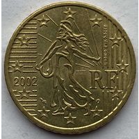 Франция 50 евроцентов 2002 г.