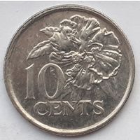 Тринидад и Тобаго 10 центов, 2001 (4-14-10)