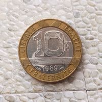 10 франков 1989 года Франция. Пятая Республика.
