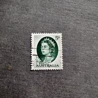 Марка Австралия 1963 год Королева Елизавета