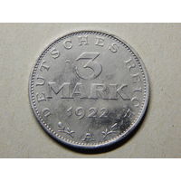 Германия 3 марки 1922г.