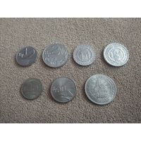 Индонезия набор 7 монет 1970-1979 старый тип UNC (10-ка XF)