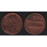США km201 1 цент 1975 год (D) (f2