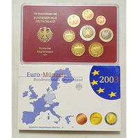 Германия 2003 D Официальный годовой набор Евро монет Пруф