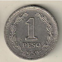 Аргентина 1 песо 1959 2