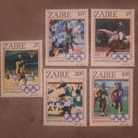 Заир (Конго) 1984. Олимпиада Лос анджелес 84 (полная серия)