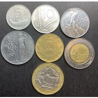 Италия, 7 разных монет