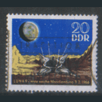 ГДР. м. 1168. 1966. "Луна 9". Гаш.