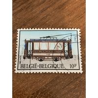 Бельгия 1983. История железнодорожного транспорта. Марка из серии