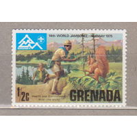 Скауты туризм фауна белки флора Гренада 1975 год лот 1046 ЧИСТАЯ
