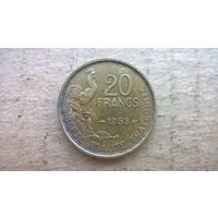 Франция 20 франков, 1953"B". (D-20)