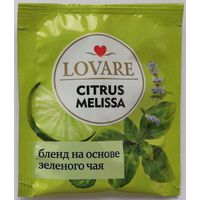 Чай Lovare Цитрусовая мелисса (зеленый, мята, мелисса, трава лимонника, апельсин, аромат лимона) 1 пакетик