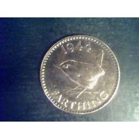 Монеты. Великобритания 1 Фартинг 1944.