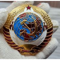 Кокарда на шлем мотоциклиста почетного эскорта СССР эмаль