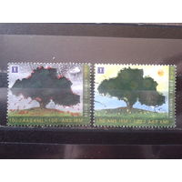 Бельгия 2013 Деревья, марки из блока Метеорология  Михель-4,2 евро гаш