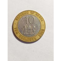 Кения 10 шиллинг 2005 года .