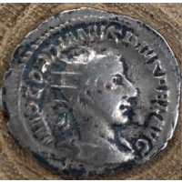 Денарий. Antoninian 241-243 Рим империя Gordianus III Pius Antoninian Rom 241-243 IOVIS Юпитер стоит прямо, держа скипетр 3,83гр.23,5мм.
