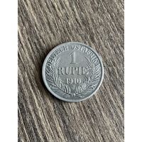 Немецкая Восточная Африка 1 рупия 1910 J  г.