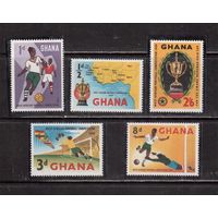 Гана-1959,(Мих.63-67)  ** , Спорт,   Футбол, Карта