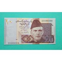 Банкнота 20 рупий Пакистан 2005 - 2007 г.