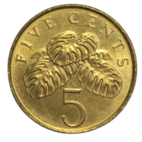 Сингапур 5 центов, 1995