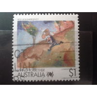 Австралия 1988 МЧС, комикс 1 доллар