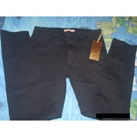 Классические узкие джинсы, черные, р-р 42-44