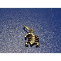 Кулон-подвеска "Скорпион", серебро 925 пр, 1,8*0,8 см