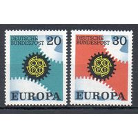 ЕВРОПА Германия 1967 год серия из 2-х марок