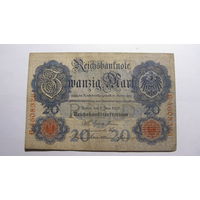 Германия Ro28. 20 марок 1907 г.