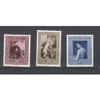 Живопись. Лихтенштейн. 1952. 3 марки (полная серия). Michel N 306-308 (150,0 е).