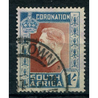 Британские колонии - Южная Африка - 1937г. - коронация короля Георга VI, 1 Sh - 1 марка - гашёная. Без МЦ!